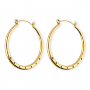 BY31® Componenti in acciaio inossidabile orecchini con 7 anellini oro