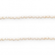 Perle di acqua dolce imperfette pepita 6x4mm bianco naturale