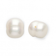 Perle di acqua dolce imperfette 8mm bianco naturale