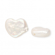 Perle di acqua dolce imperfette bianco madreperla