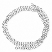 Componenti in acciaio inossidabile anellino apribile 7mm argento