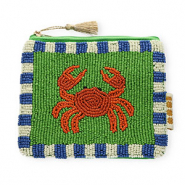BY31&reg; Pochette granchino verde-arancio bruciato-blu-bianco-oro
