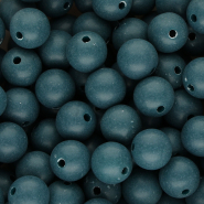 DQ Perline in acrilico 12 mm blu petrolio