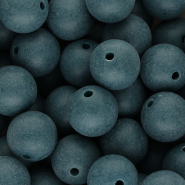 DQ Perline in acrilico 16 mm blu petrolio
