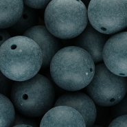 DQ Perline in acrilico 20 mm blu petrolio