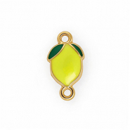 Componenti in acciaio inossidabile distanziatore con smalto a limone Oro-giallo-verde