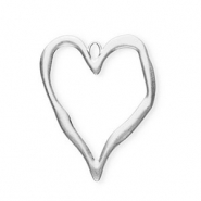 Ciondoli accattivanti a cuore aperto Argento