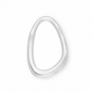 Ciondoli accattivanti / distanziatore ovale Argento