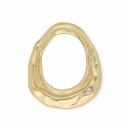 Ciondoli accattivanti / distanziatore ovale Oro