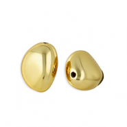Perline in acrilico ovale oro