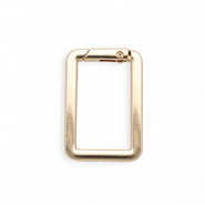 Componenti portachiavi chiusura a moschettone rettangolare oro