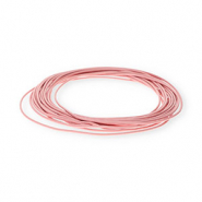 Pelle 1,5mm tubolare rosa chiaro