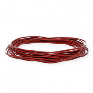Pelle 1,5mm tubolare rosso