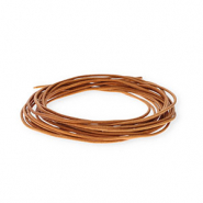 Pelle 2mm tubolare marrone chiaro