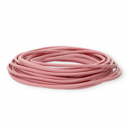 Pelle 3mm tubolare rosa chiaro