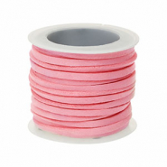 Similpelle scamosciata piatta 3 mm rosa