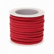 Similpelle scamosciata piatta 3 mm rosso