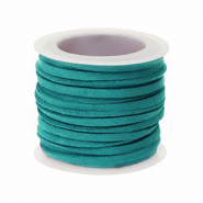 Similpelle scamosciata piatta 3 mm blu otanio