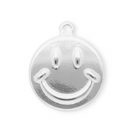 Ciondoli in acciaio inossidabile smiley argento