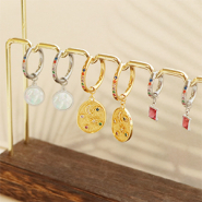 Set di ispirazione Idee creative per orecchini a cerchio in acciaio inossidabile