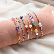 Set di ispirazione Libera la tua creatività con perline in pietra naturale in varie forme