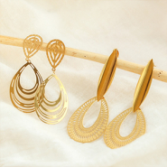 Set di ispirazione Creare orecchini boho con ciondoli e distanziatori in acciaio inox