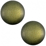 Cabochon Polaris 12 mm Soft tone opaco verde militare