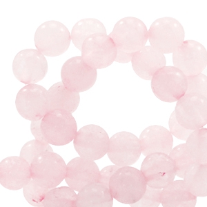 Perline in pietra naturale Quarzo 6mm rosa principessa chiaro opale