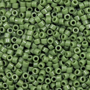 Perline Miyuki Delica 11/0 Opaque avocado green DB-1135