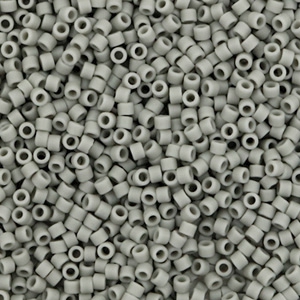 Perline Miyuki Delica 11/0 Opaque matte gray DB-761