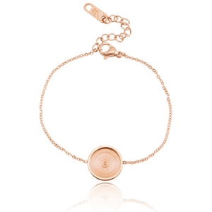 Braccialetti Polaris per cabochon 12mm oro rosa