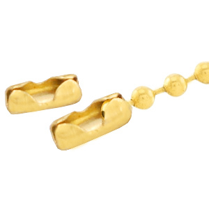 Componenti in acciaio inossidabile chiusura per catena a palline 1.4mm oro