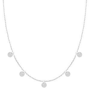 Collane in acciaio inossidabile con piastre argento