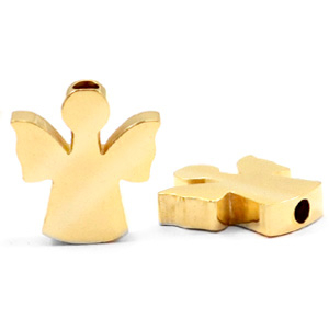 Perline in acciaio inossidabile angioletto oro