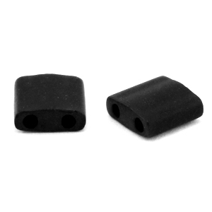 Perline Miyuki tila 5x5mm Opaque matte black TL-401F