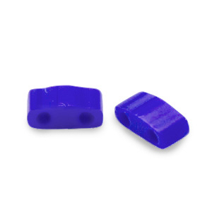 Perline Miyuki tila met&agrave; 5x2.3mm Opaque cobalt blue HTL-414