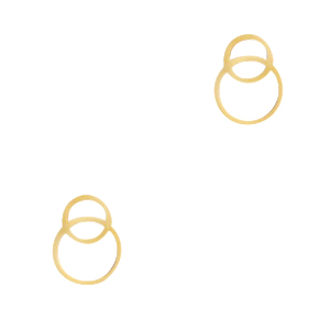 Ciondoli in acciaio inossidabile distanziatore anellini oro