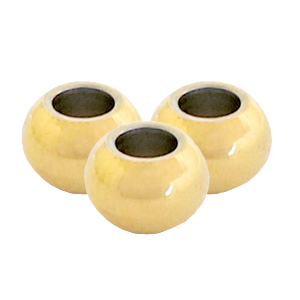 Perline in acciaio inossidabile 6mm oro