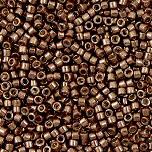 Perline Miyuki Delica 11/0 Duracoat galvanized dark mauve brown DB-1843