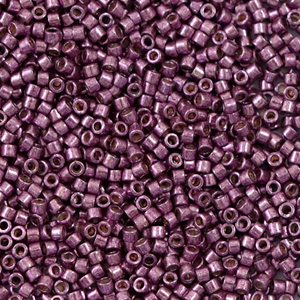 Perline Miyuki Delica 11/0 Duracoat galvanized eggplant purple DB-1850