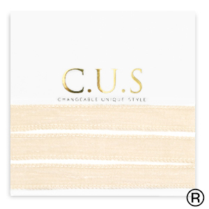 C.U.S&reg; nastro di gioielli scintillante beige pesca