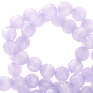 Perline Polaris 6 mm tonda Mosso shiny lilac pastello