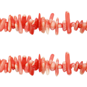 Perlines bamb&ugrave; oceano rosso corallo biancato