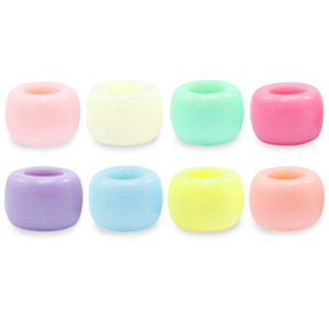 Perline in acrilico rondelle 9mm multicolore