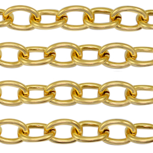 Componenti in acciaio inossidabile catena a rol&ograve; ovale anchor cable links oro