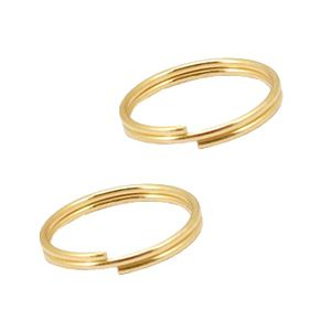 Componenti in acciaio inossidabile anellino bris&egrave; 12mm oro