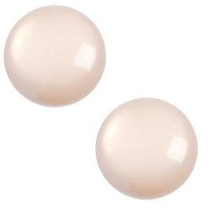 Cabochon Polaris Elements 12 mm classico Lucido crema pesca chiara