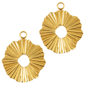 Ciondoli in acciaio inossidabile 17mm oro