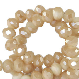 Perline sfaccettate 3x2mm rondella marrone Chadwick-effetto perlato