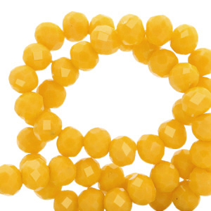 Perline sfaccettate 3x2mm rondella giallo lampeggiante-effetto perlato